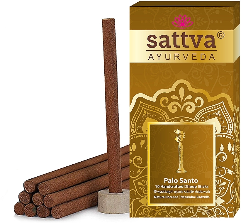 Натуральные ароматические палочки - Sattva Ayurveda Palo Santo — фото N1