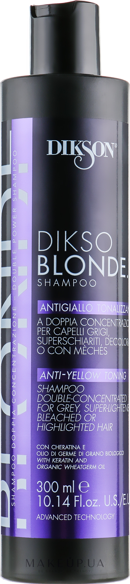 Тонирующий шампунь против желтизны - Dikson Dikso Blonde Anti-Yellow Toning Shampoo — фото 300ml