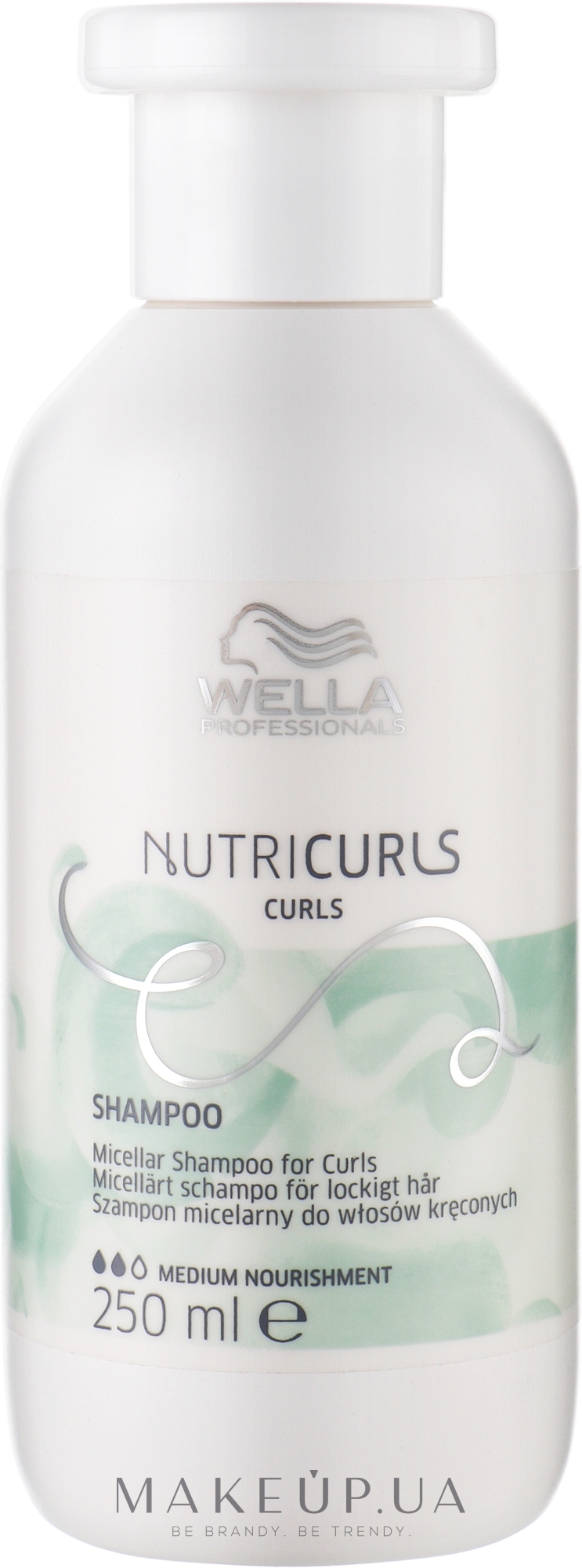 Шампунь для вьющихся волос - Wella Professionals Nutricurls Curls Shampoo — фото 250ml
