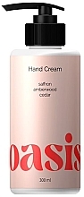 Парфюмированный крем для рук "Saffron Amberwood Cedar" - Oasis Hand Cream  — фото N2