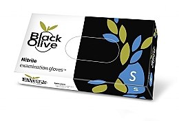 Парфумерія, косметика Рукавички нітрилові без пудри, розмір S - Black Olive