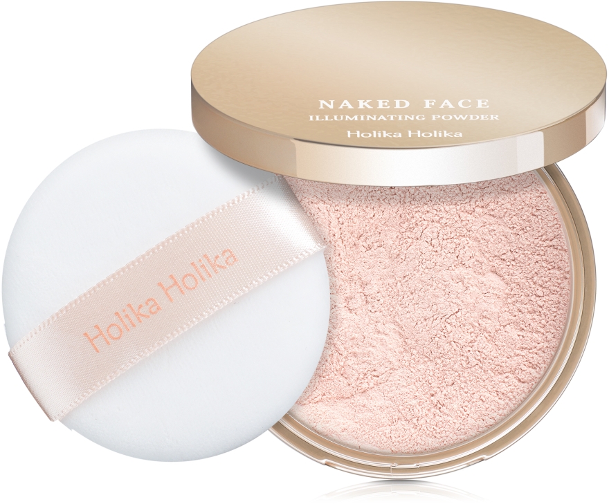 Рассыпчатая пудра с эффектом сияния - Holika Holika Naked Face Illuminating Powder