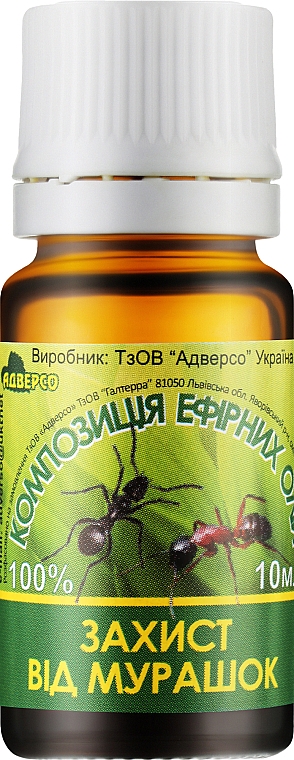 Композиція ефірних олій "Захист від мурашок у приміщенні" - Адверсо — фото N1