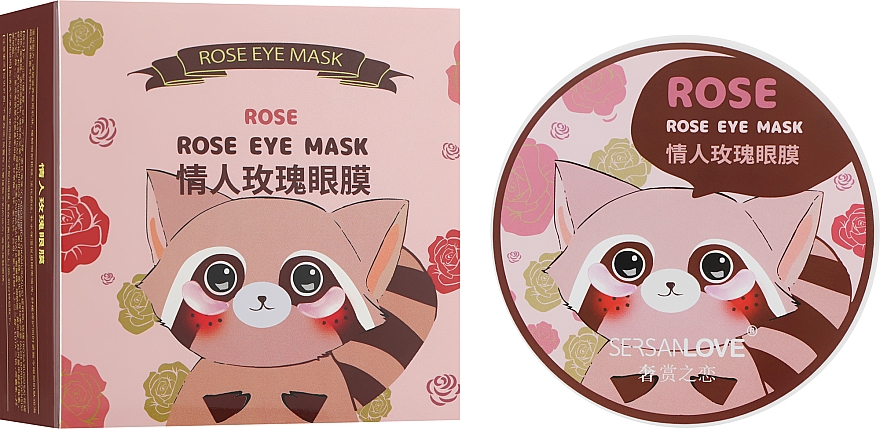 Гидрогелевые патчи под глаза c экстрактом цветков розы - Sersanlove Rose Eye Mask — фото N3