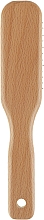 Щітка для волосся, 4889, з темним дерев'яним корпусом - Top Choice — фото N2