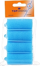 Парфумерія, косметика Бігуді для волосся м'які 30 мм, 3486, блакитні - Top Choice
