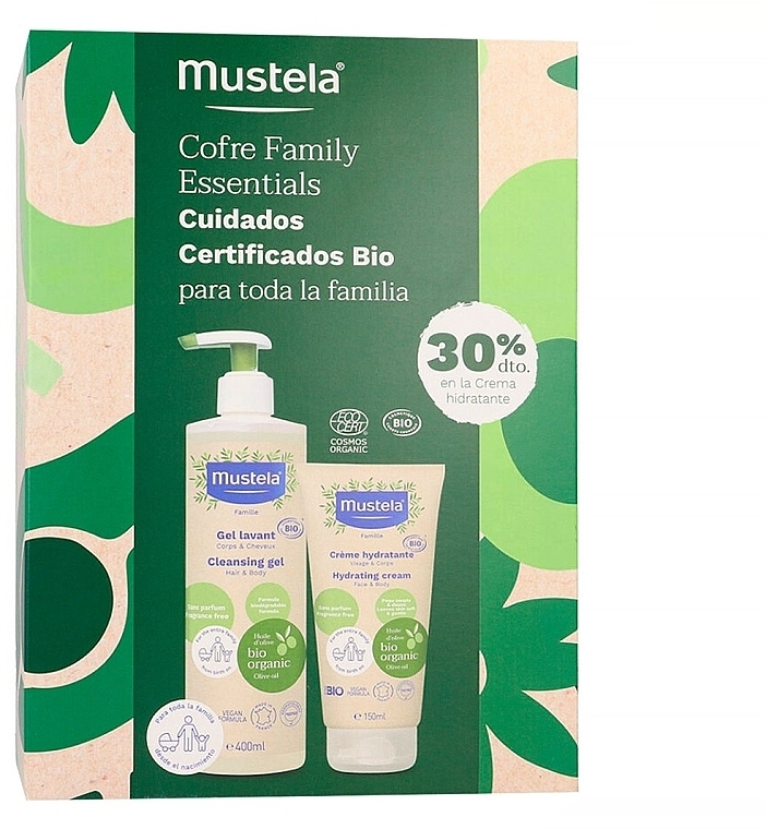 Набор - Mustela Cofre Family Essentials (cl/gel/400ml + b/cr/150ml) — фото N1