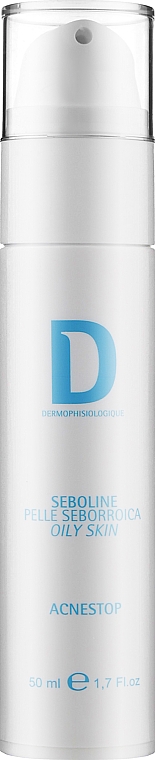 Крем-гель для профилактики и лечения акне - Dermophisiologique Seboline Acnestop Cream Gel — фото N1
