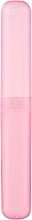 Футляр для зубної щітки, прозорий рожевий - Cosmo Shop — фото N1