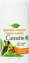 Крем-стик с экстрактом каннабиса и конским каштаном - Bione Cosmetics Cannabis + Horse Chestnut — фото N1