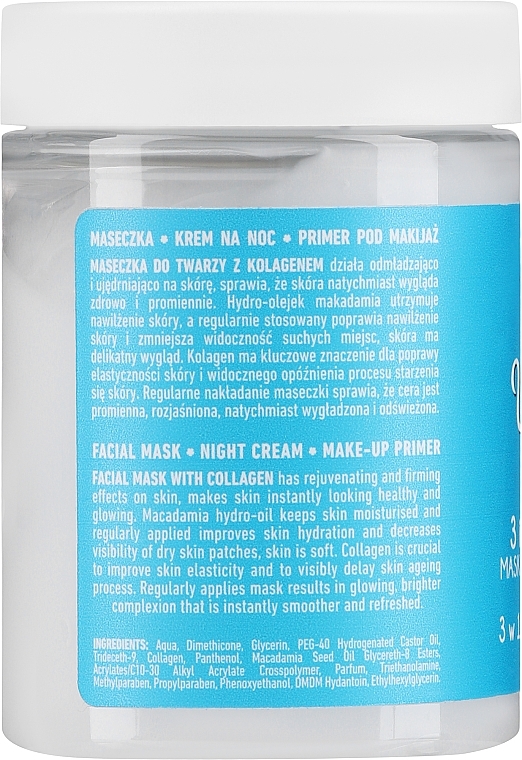 Маска для лица 3в1 с коллагеном - Fergio Bellaro Novel Beauty Ultra Power Facial Mask  — фото N2