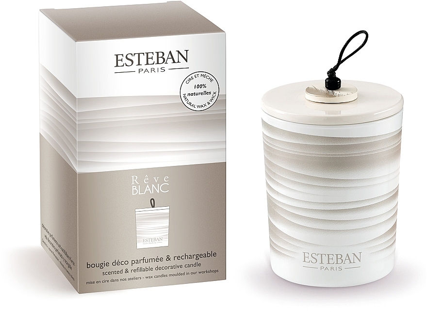 Esteban Reve Blanc - Парфумована декоративна свічка — фото N1