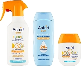 Набор - Astrid Sun (b/milk/spray/270ml + kids/milk/60ml + b/milk/200ml) — фото N2