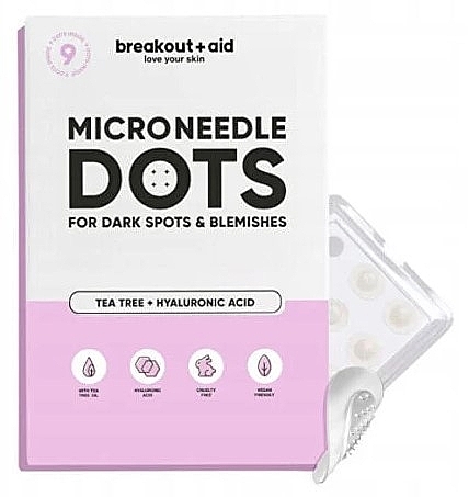Патчі проти прищів - Breakout + Aid Microneedle Dots For Dark Spots And Blemishes — фото N1