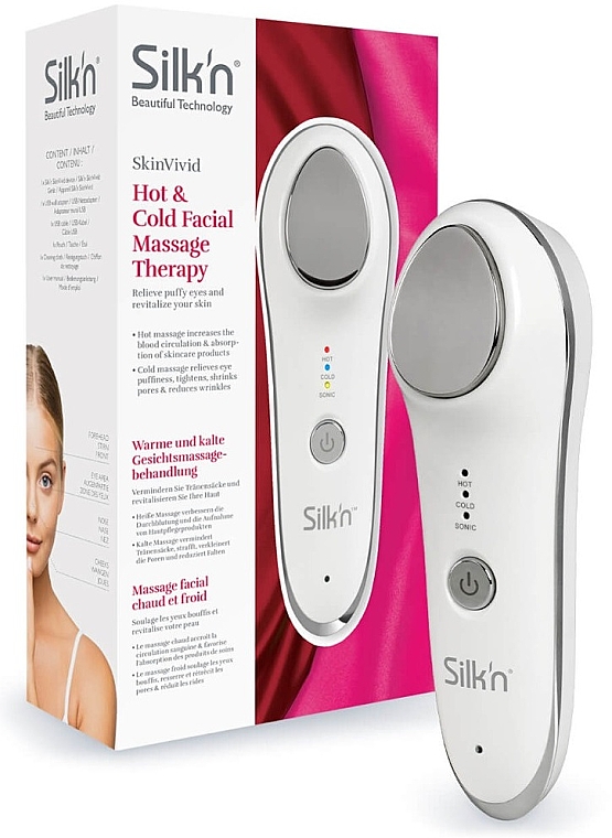 Аппарат для горячего и холодного массажа лица - Silk’n SkinVivid Hot & Cold Facial Massage Therapy — фото N1