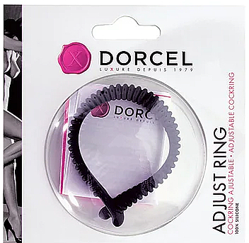 Эрекционное регулировочное кольцо - Marc Dorcel Dorcel Adjust Ring Black — фото N1