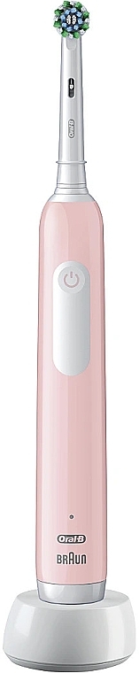 Электрическая зубная щетка, розовая - Oral-B Pro 1 Cross Action Electric Toothbrush Pink — фото N2