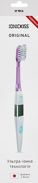 Ионная зубная щетка мягкая, розовая - Ionickiss Soft — фото N1