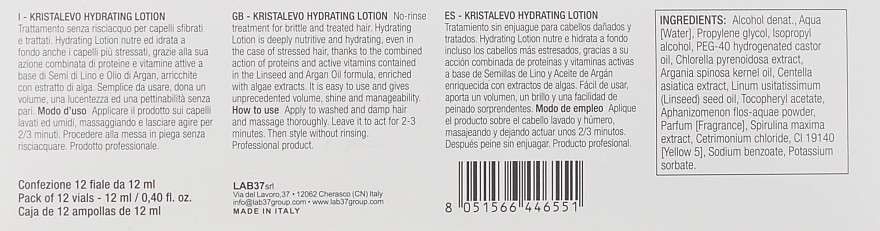 Зволожувальний лосьйон для волосся, в ампулах - BBcos Kristal Evo Hydrating Lotion — фото N3