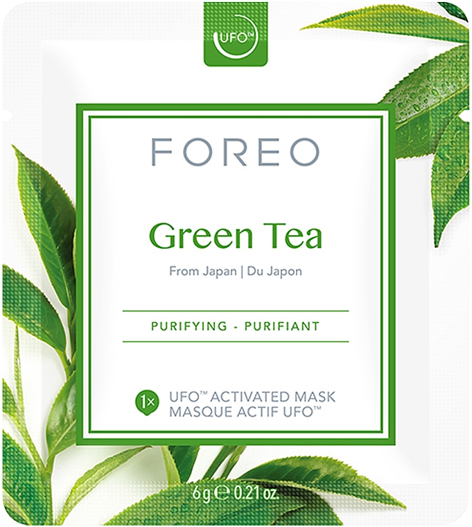 Очищающая маска для лица Green Tea для UFO - Foreo Green Tea UFO Purifying Face Mask  — фото N2