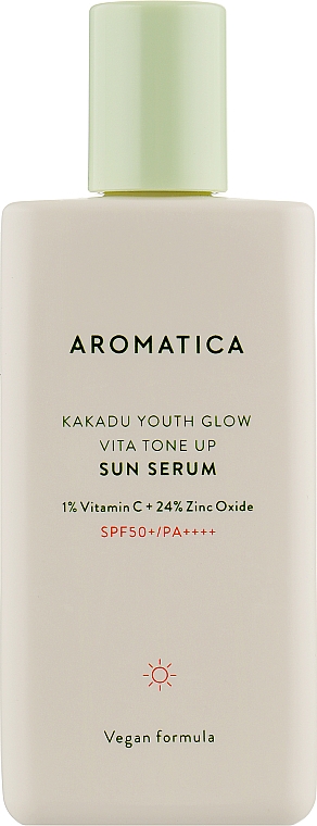 Серум солнцезащитный с тонирующим эффектом - Aromatica Kakadu Youth Glow Vita Tone Up Sun Serum  — фото N1