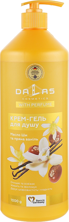 Крем-гель для душа "Масло Ши и пряная ваниль" - Dalas Cosmetics  — фото N3