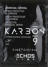 Защитная сыворотка для волос с активированным углем - Echosline Karbon 9 Charcoal Crystal (пробник) — фото N1