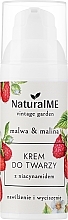 Крем для лица с ниацинамидом "Мальва и малина" - NaturalME Vintage Garden Malwa & Raspberry Moisturizing & Calming Cream With Niacinamide — фото N1