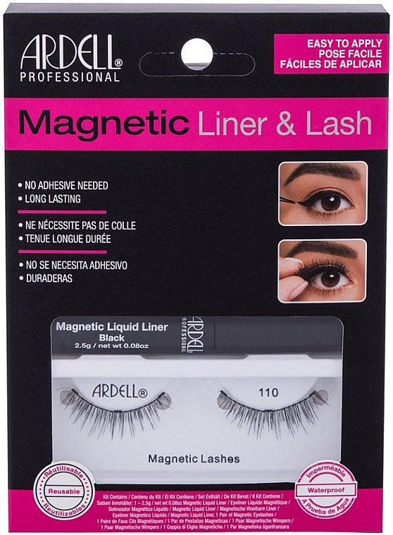Набор - Ardell Magnetic Lash & Liner Lash 110 (eye/liner/2.5g + lashes/2pc) — фото N1