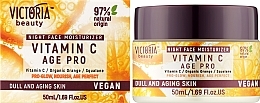 Нічний крем для обличчя з вітаміном С - Victoria Beauty C Age Pro — фото N2