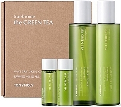 Парфумерія, косметика Набір - Tony Moly The Green Tea TrueBiome Watery Set (emulsion/140ml + emulsion/20ml + toner/140ml + toner/20ml)