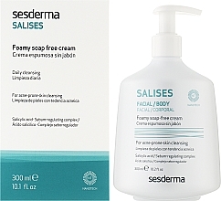 Мильний крем для вмивання - SesDerma Laboratories Salises Foamy Soap-Free Cream — фото N4
