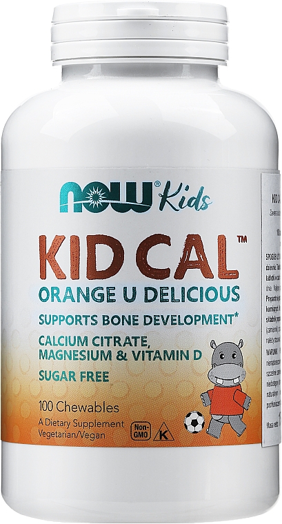 Витаминно-минеральный комплекс "KID-Cal Mag VitD", 100 табл - Now Foods — фото N1