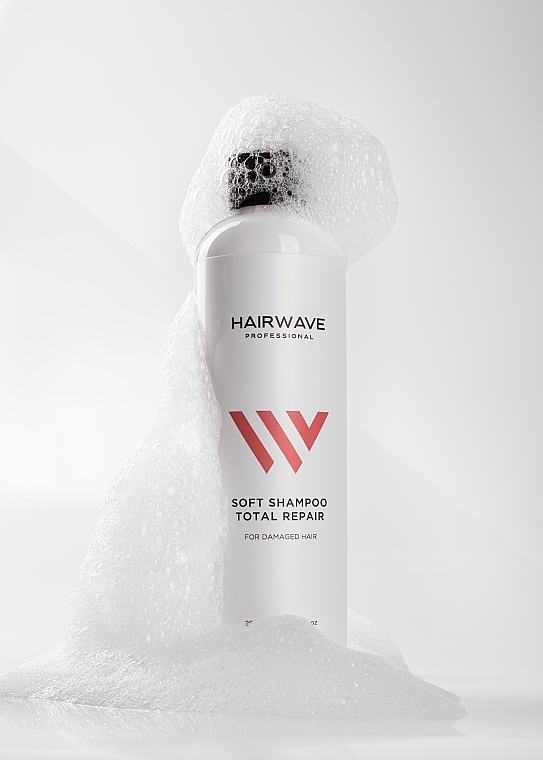 Шампунь безсульфатний для пошкодженого волосся "Total Repair" - HAIRWAVE Sulfate Free Shampoo Total Repair — фото N4