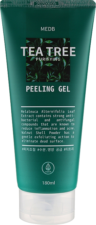 Гель-пілінг для обличчя, з екстрактом чайного дерева - Med B Tea Tree Purifying Gel — фото N1