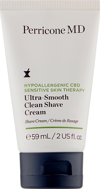 Крем для гоління для чутливої шкіри - Perricone MD Hypoallergenic CBD Sensitive Skin Therapy Ultra-Smooth Clean Shave Cream — фото N1