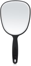 Зеркало с ручкой 28х13 см, черное - Titania — фото N1
