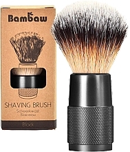 Помазок для гоління, чорний - Bambaw Vegan Shaving Brush Black — фото N1