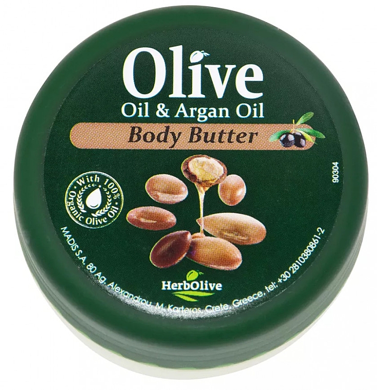 Масло для тела "Аргановое" - Madis HerbOlive Olive & Argan Oil Body Butter