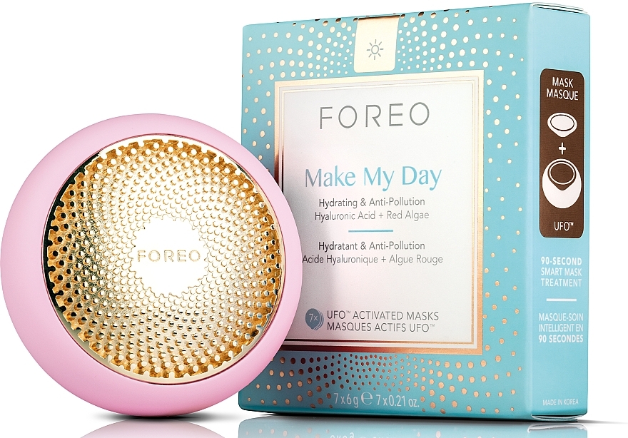 УЦЕНКА Совершенная смарт-маска для лица UFO 2 для всех типов кожи, Pearl Pink - Foreo UFO 2 Power Mask Treatment Device for All Skin Types, Pearl Pink * — фото N6