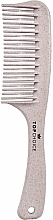 Расческа для волос, 60618, кремовая - Top Choice Eco Hair Comb — фото N1