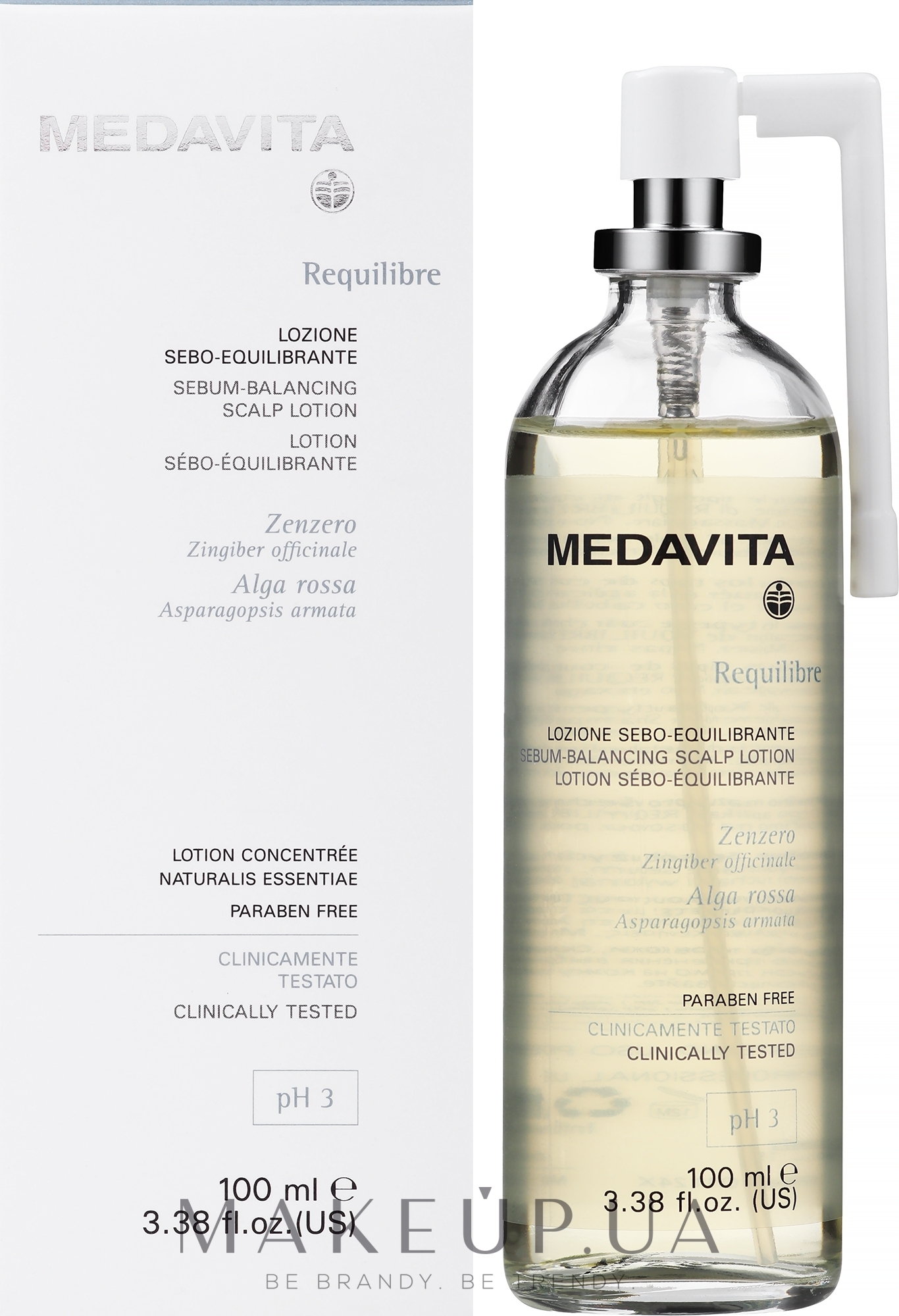 Себорегулирующий спрей для кожи головы - Medavita Requilibre Sebum Balancing Spray — фото 100ml