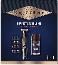 Набор - Gillette King C. Perfect Stubble Kit (moisturizer/100ml + trimmer/1pc) — фото N1