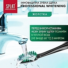 Зубна щітка, чорно-бірюзова - SPLAT Professional Whitening Hard — фото N7