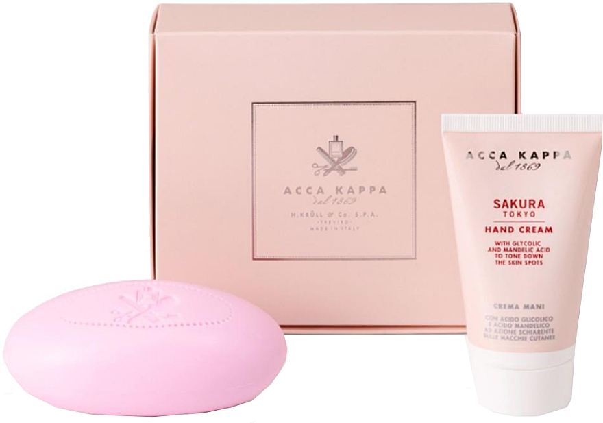 Acca Kappa Sakura Tokyo - Набор (h/cr/75ml + soap/150g) — фото N1