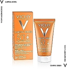 УЦЕНКА Солнцезащитный крем для лица тройного действия SPF 50 - Vichy Capital Soleil Velvety Cream SPF50 * — фото N2