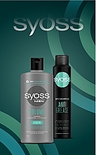 Набор "For men. Clean & Freshness" - Syoss (shm/440ml + shmp/dry/200ml) — фото N2