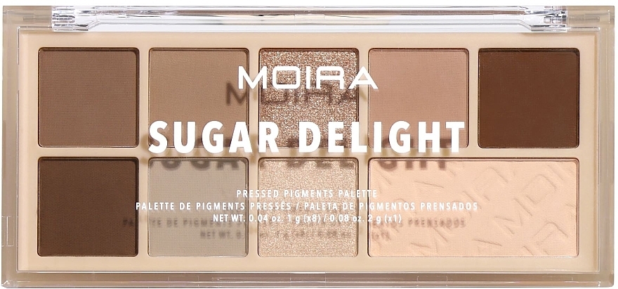 Палетка тіней для повік - Moira Sugar Delight Pressed Pigment Palette — фото N1