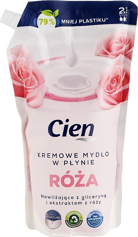 Жидкое крем-мыло "Роза" - Cien Liquid Cream Soap (дой-пак) — фото N1