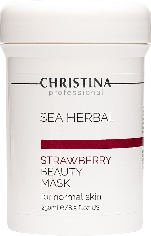 Полунична маска краси для нормальної шкіри - Christina Sea Herbal Beauty Mask Strawberry — фото N3